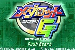 Medarot G - Kuwagata Version Title Screen